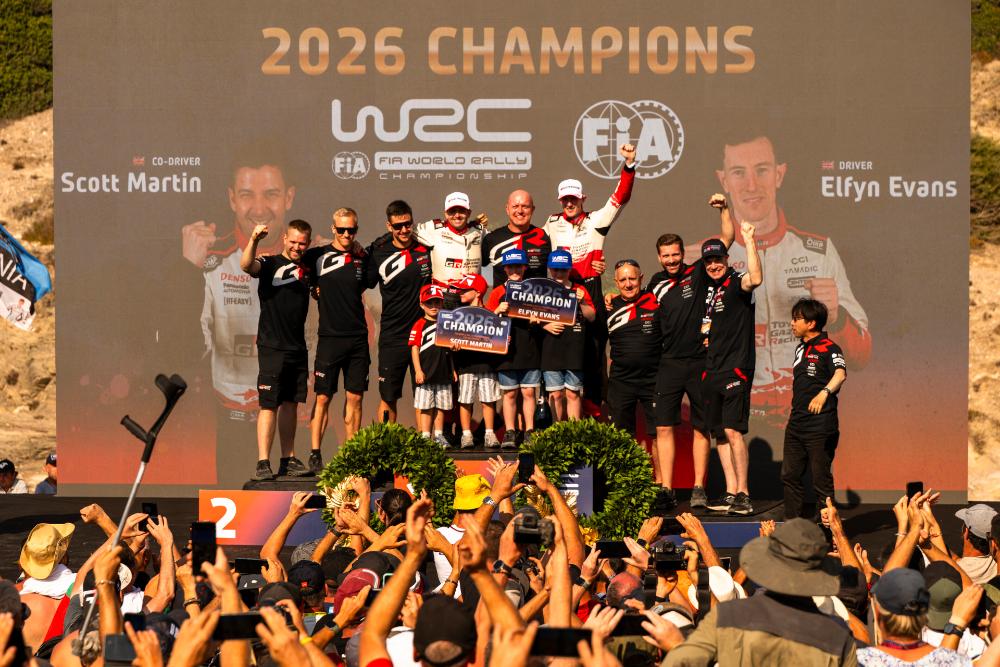 Elfyn Evans consigue su primer título mundial tras cinco subcampeonatos de WRC al terminar quinto en el WRC Rally Italia Cerdeña 2026.